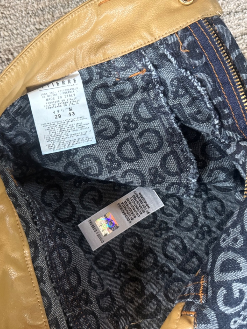 Vintage D&G Dolce & Gabbana monogram jeans - Picture 3 of 6